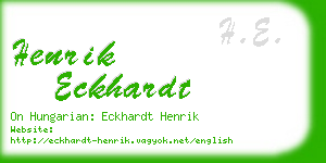henrik eckhardt business card